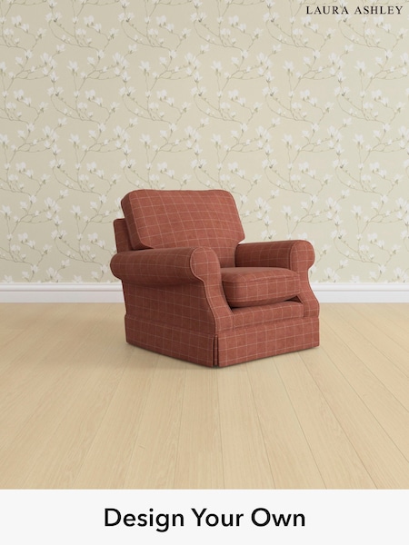 Carolyn Check/Terracotta Orange Padstow By Laura Ashley (H40361) | £950