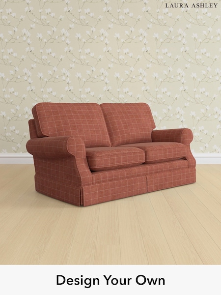 Carolyn Check/Terracotta Orange Padstow By Laura Ashley (H40361) | £1,300