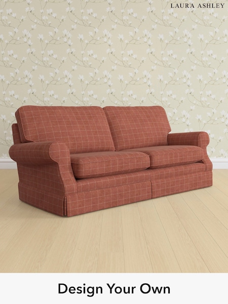 Carolyn Check/Terracotta Orange Padstow By Laura Ashley (H40361) | £1,500