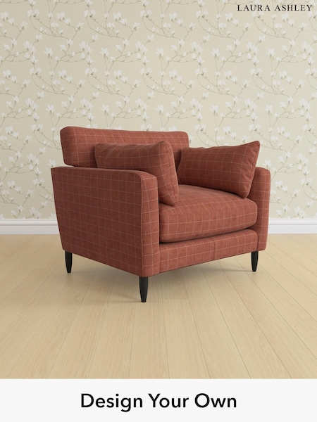 Carolyn Check/Terracotta Orange Radcliffe By Laura Ashley (H40381) | £1,150