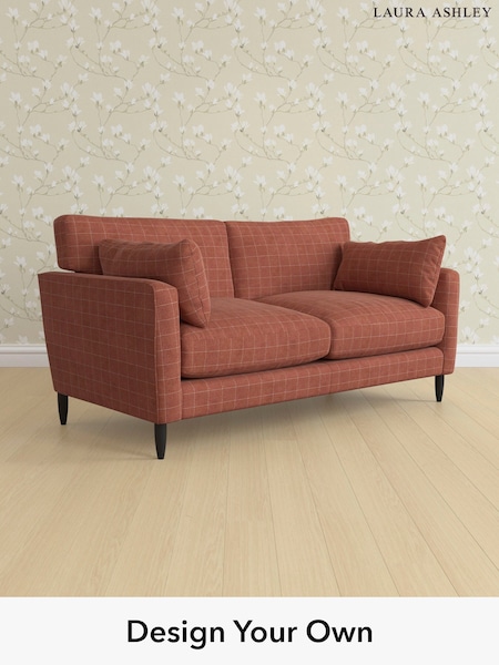 Carolyn Check/Terracotta Orange Radcliffe By Laura Ashley (H40381) | £1,650
