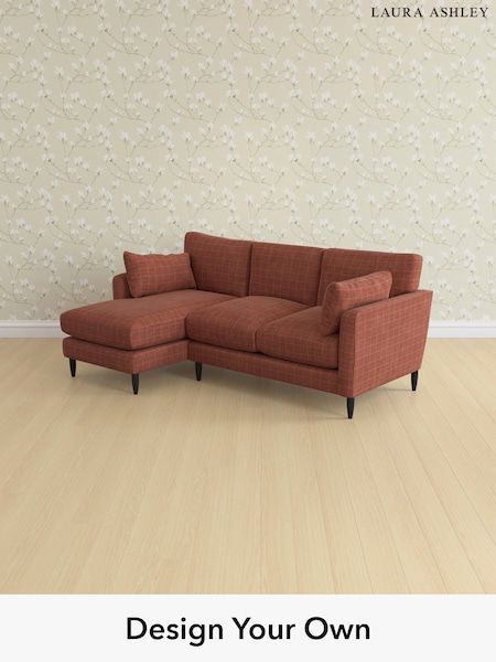 Carolyn Check/Terracotta Orange Radcliffe By Laura Ashley (H40381) | £2,575