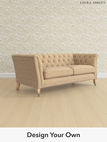 Edwin Chenille/Gold Natural Chatsworth Button Back By Laura Ashley (H40393) | £1,500