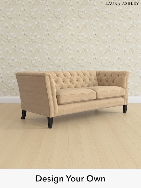 Edwin Chenille/Gold Natural Chatsworth Button Back By Laura Ashley (H40393) | £1,500