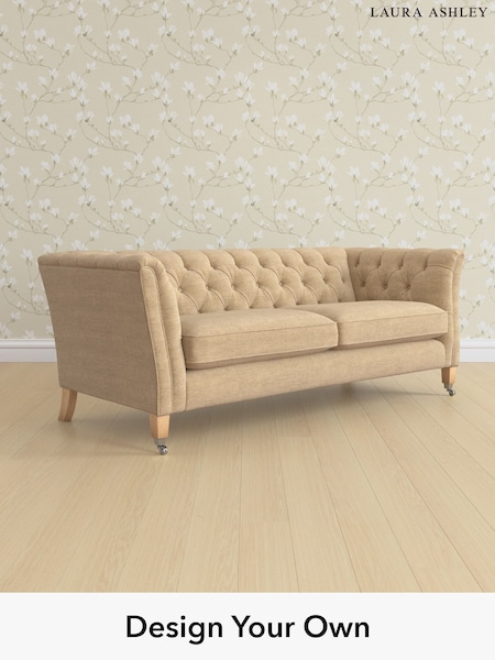 Edwin Chenille/Gold Natural Chatsworth Button Back By Laura Ashley (H40393) | £1,600