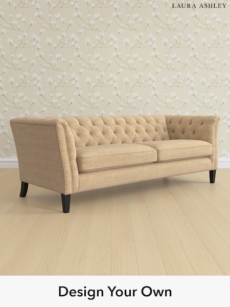 Edwin Chenille/Gold Natural Chatsworth Button Back By Laura Ashley (H40393) | £1,700