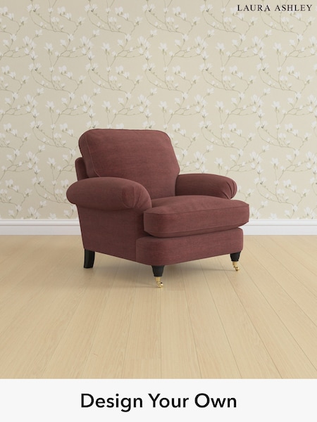Edwin Chenille/Burgundy Red Beaumaris By Laura Ashley (H40396) | £950