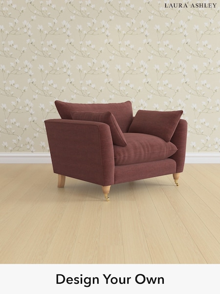 Edwin Chenille/Burgundy Red Casterton By Laura Ashley (H40397) | £1,050