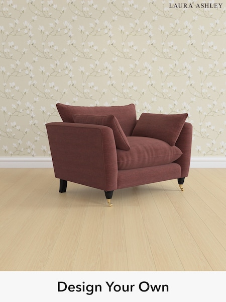 Edwin Chenille/Burgundy Red Casterton By Laura Ashley (H40397) | £1,050