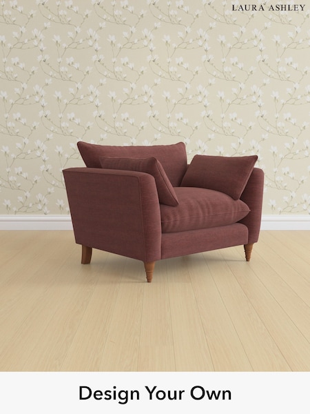 Edwin Chenille/Burgundy Red Casterton By Laura Ashley (H40397) | £1,050