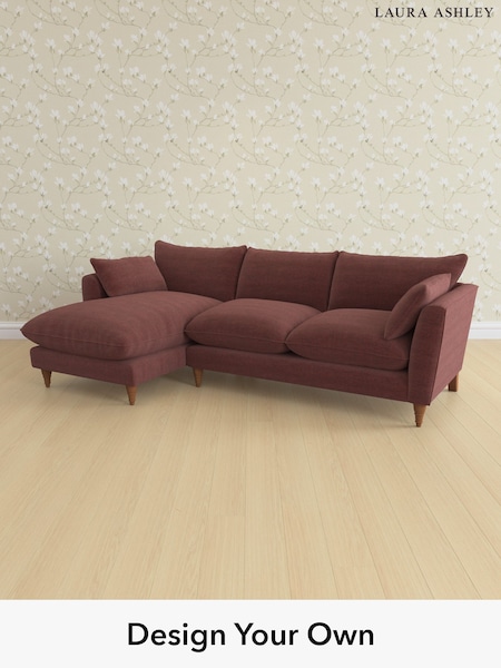 Edwin Chenille/Burgundy Red Casterton By Laura Ashley (H40397) | £2,275