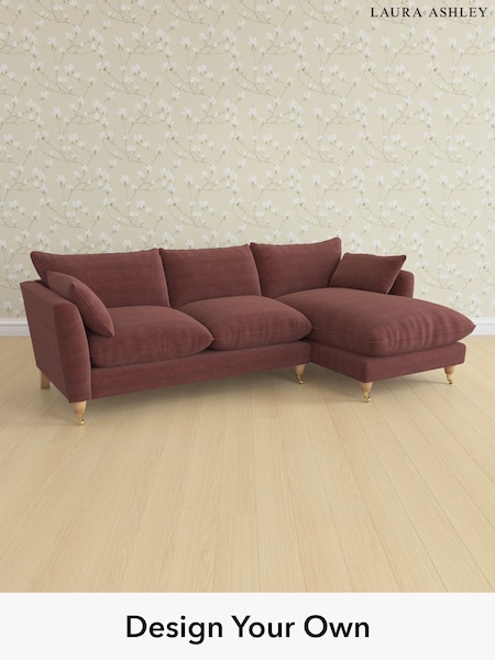 Edwin Chenille/Burgundy Red Casterton By Laura Ashley (H40397) | £2,275