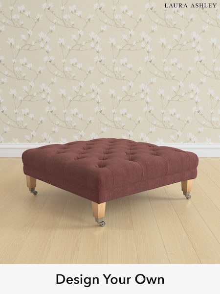 Edwin Chenille/Burgundy Red Chatsworth Button Back By Laura Ashley (H40398) | £650