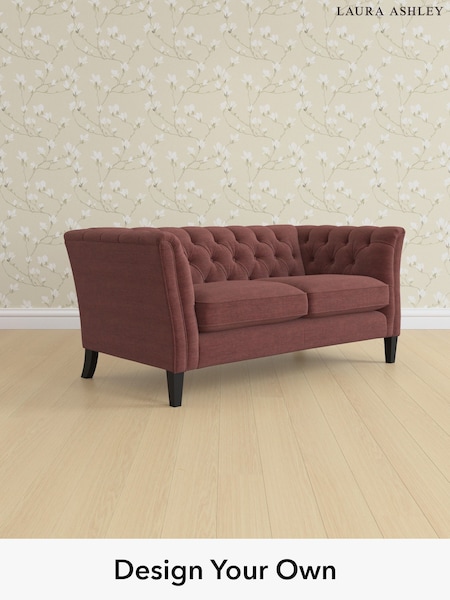 Edwin Chenille/Burgundy Red Chatsworth Button Back By Laura Ashley (H40398) | £1,400
