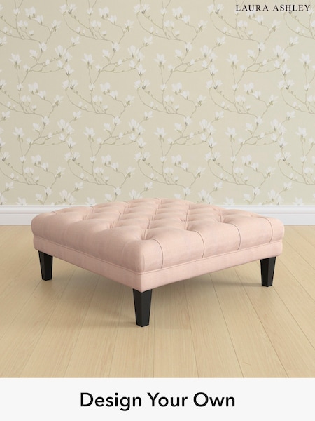 Edwin Chenille/Blush Pink Chatsworth Button Back By Laura Ashley (H40401) | £650