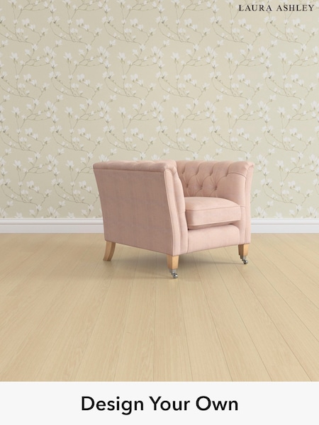 Edwin Chenille/Blush Pink Chatsworth Button Back By Laura Ashley (H40401) | £1,050