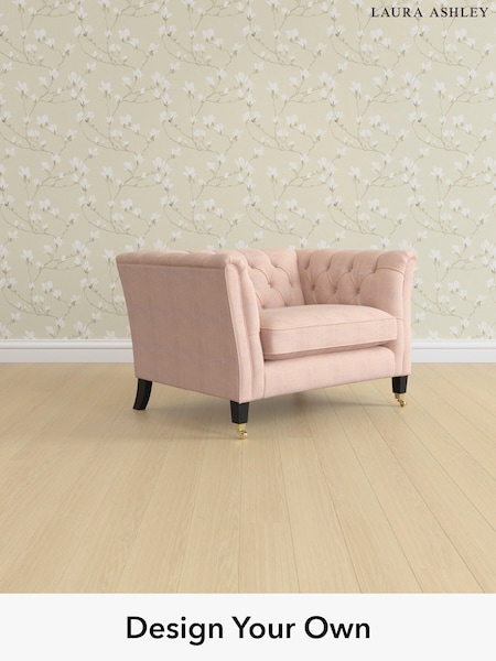 Edwin Chenille/Blush Pink Chatsworth Button Back By Laura Ashley (H40401) | £1,150