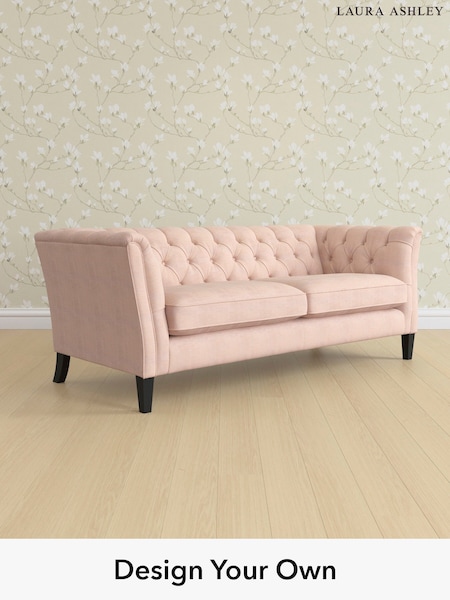 Edwin Chenille/Blush Pink Chatsworth Button Back By Laura Ashley (H40401) | £1,600