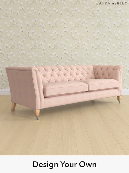 Edwin Chenille/Blush Pink Chatsworth Button Back By Laura Ashley (H40401) | £1,700