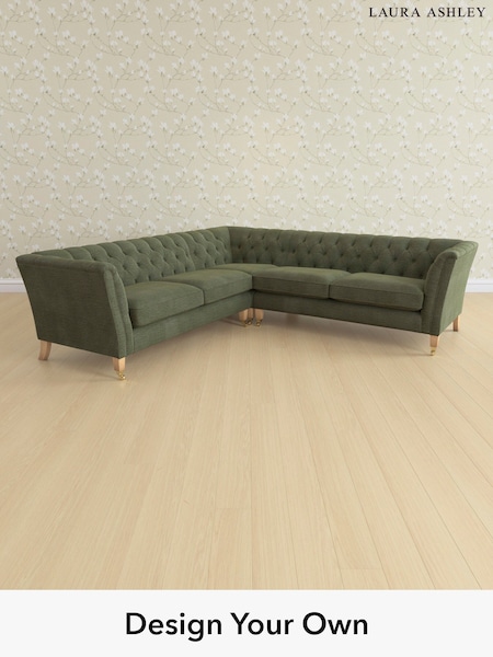 Edwin Chenille/Hedgerow Green Chatsworth Button Back By Laura Ashley (H40404) | £3,050