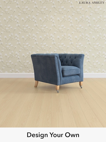 Edwin Chenille/Seaspray Blue Chatsworth Button Back By Laura Ashley (H40411) | £1,050