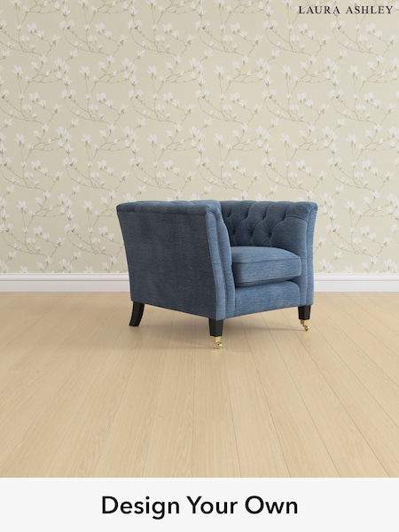 Edwin Chenille/Seaspray Blue Chatsworth Button Back By Laura Ashley (H40411) | £1,050