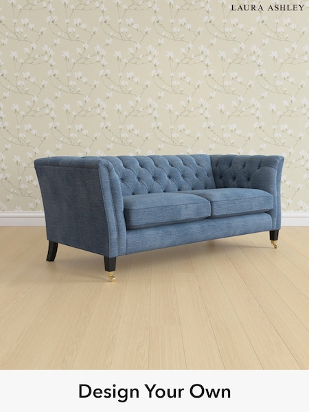 Edwin Chenille/Seaspray Blue Chatsworth Button Back By Laura Ashley (H40411) | £1,500