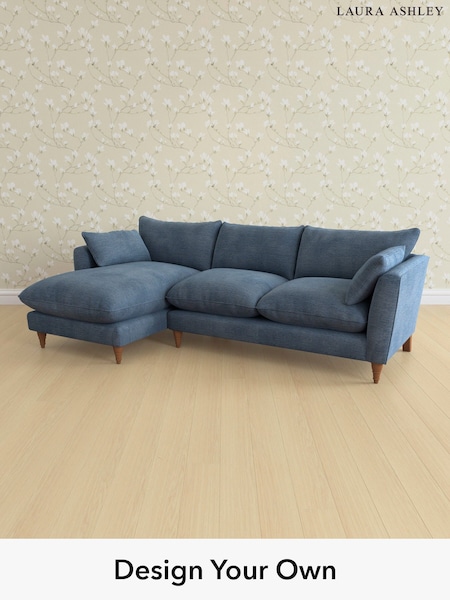 Edwin Chenille/Seaspray Blue Casterton By Laura Ashley (H40412) | £2,275