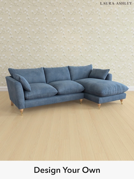 Edwin Chenille/Seaspray Blue Casterton By Laura Ashley (H40412) | £2,275