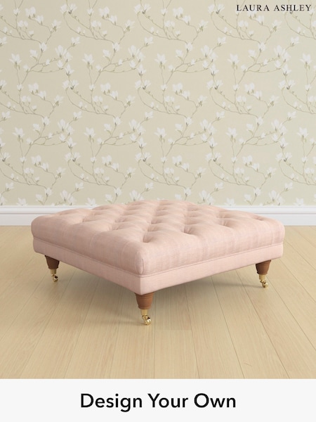 Edwin Chenille/Blush Pink Gloucester Button Back By Laura Ashley (H40414) | £650