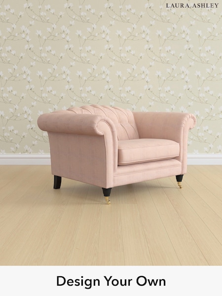 Edwin Chenille/Blush Pink Gloucester Button Back By Laura Ashley (H40414) | £1,100
