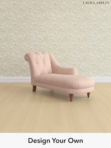 Edwin Chenille/Blush Pink Gloucester Button Back By Laura Ashley (H40414) | £1,150