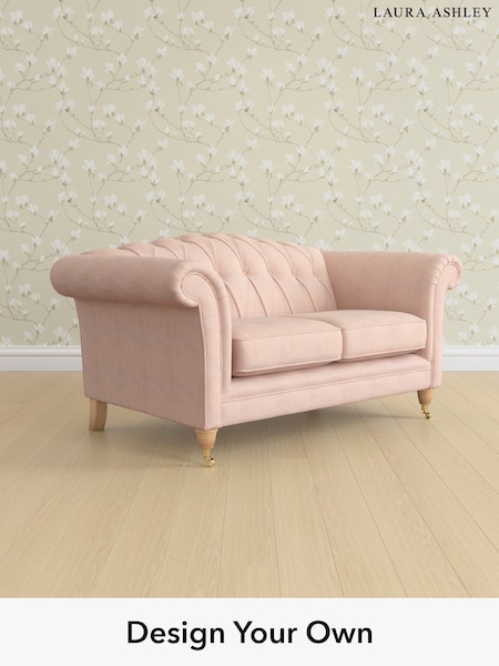 Edwin Chenille/Blush Pink Gloucester Button Back By Laura Ashley (H40414) | £1,300