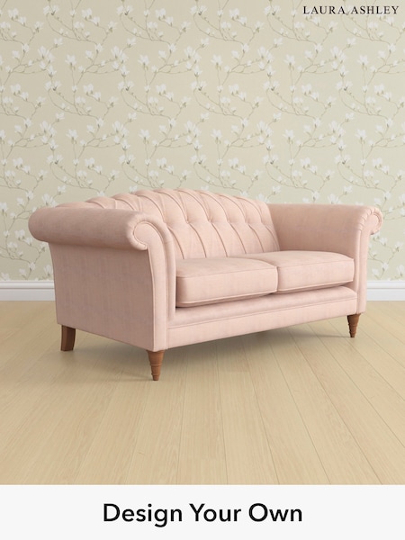 Edwin Chenille/Blush Pink Gloucester Button Back By Laura Ashley (H40414) | £1,400
