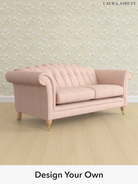 Edwin Chenille/Blush Pink Gloucester Button Back By Laura Ashley (H40414) | £1,500