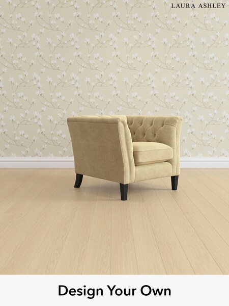 Edwin Chenille/Truffle Natural Chatsworth Button Back By Laura Ashley (H40416) | £1,050