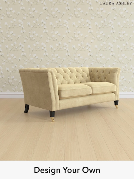 Edwin Chenille/Truffle Natural Chatsworth Button Back By Laura Ashley (H40416) | £1,400