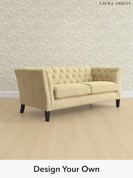 Edwin Chenille/Truffle Natural Chatsworth Button Back By Laura Ashley (H40416) | £1,500