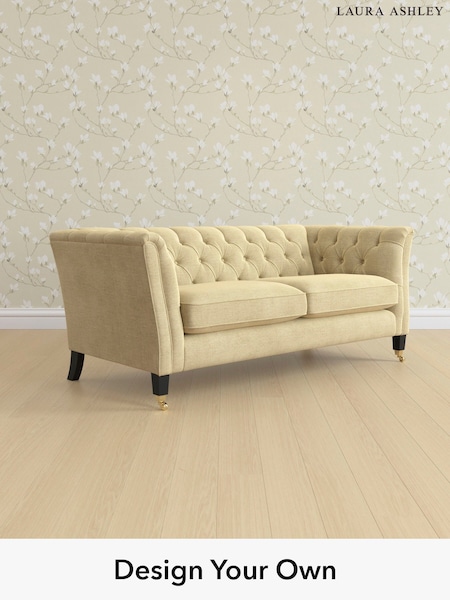 Edwin Chenille/Truffle Natural Chatsworth Button Back By Laura Ashley (H40416) | £1,500