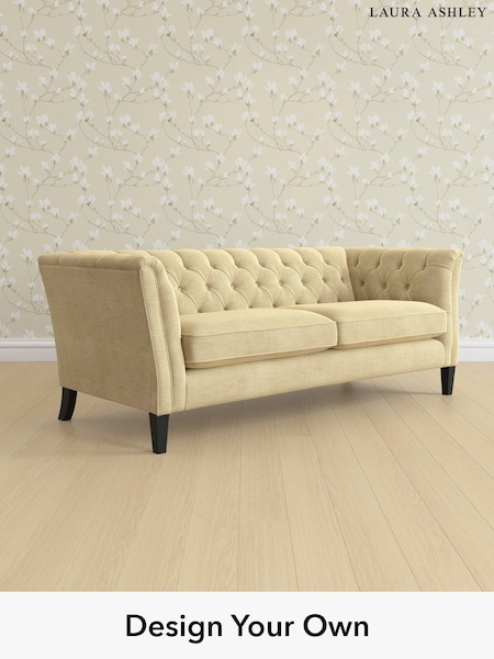 Edwin Chenille/Truffle Natural Chatsworth Button Back By Laura Ashley (H40416) | £1,600