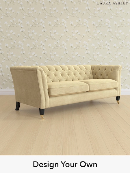 Edwin Chenille/Truffle Natural Chatsworth Button Back By Laura Ashley (H40416) | £1,600
