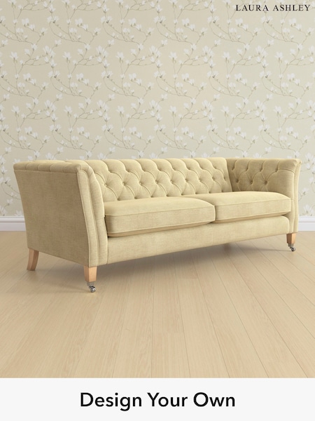 Edwin Chenille/Truffle Natural Chatsworth Button Back By Laura Ashley (H40416) | £1,700