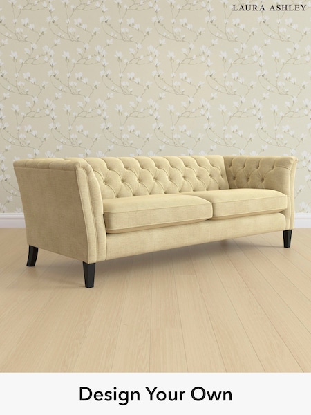 Edwin Chenille/Truffle Natural Chatsworth Button Back By Laura Ashley (H40416) | £1,700