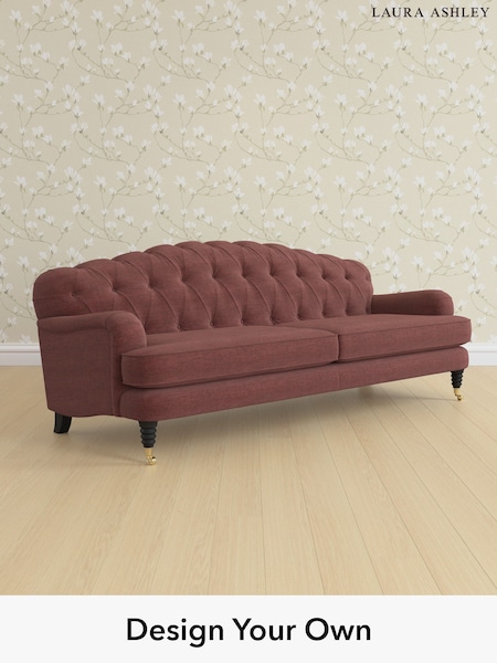 Edwin Chenille/Burgundy Red Havering By Laura Ashley (H40417) | £1,750