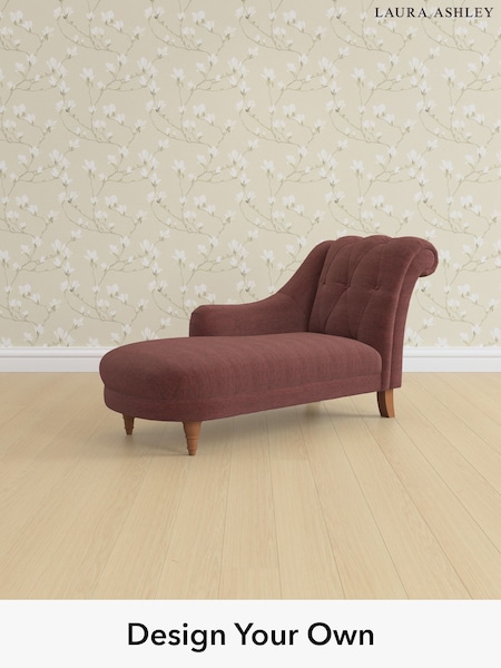 Edwin Chenille/Burgundy Red Gloucester Button Back By Laura Ashley (H40418) | £1,150