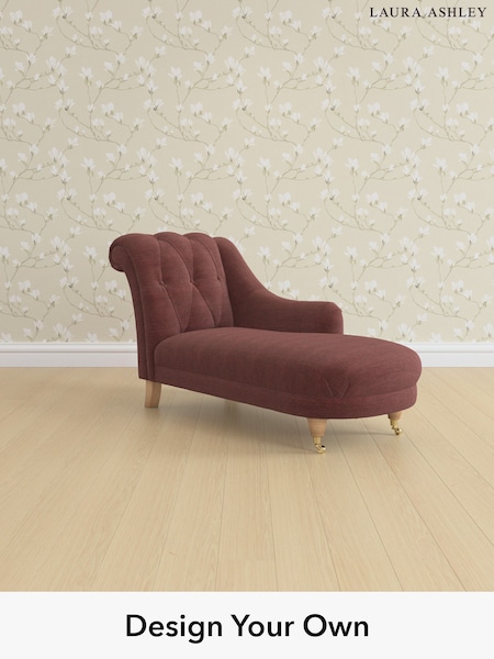 Edwin Chenille/Burgundy Red Gloucester Button Back By Laura Ashley (H40418) | £1,150