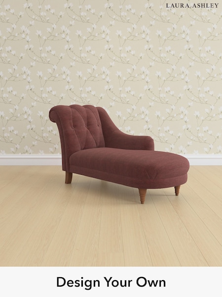 Edwin Chenille/Burgundy Red Gloucester Button Back By Laura Ashley (H40418) | £1,150
