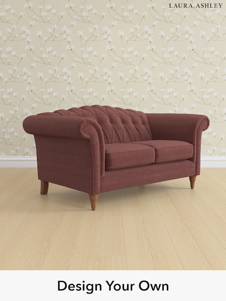 Edwin Chenille/Burgundy Red Gloucester Button Back By Laura Ashley (H40418) | £1,300