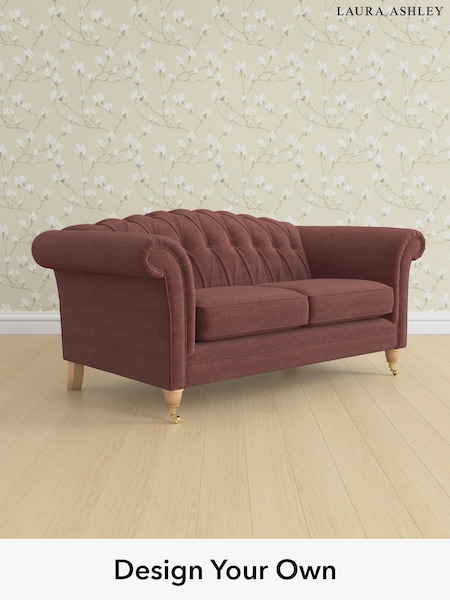 Edwin Chenille/Burgundy Red Gloucester Button Back By Laura Ashley (H40418) | £1,400