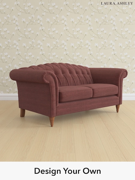 Edwin Chenille/Burgundy Red Gloucester Button Back By Laura Ashley (H40418) | £1,400